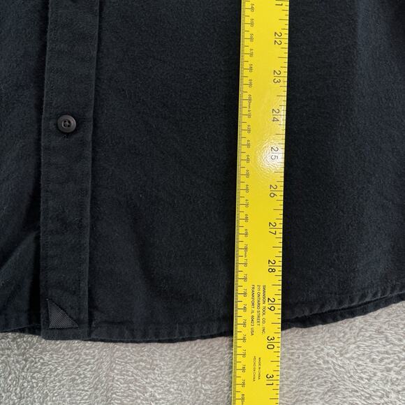 UNTUCKit Shirt Men XXL Black Flannel Button Up Long Sleeve Collared Pocket - Picture 11 of 12